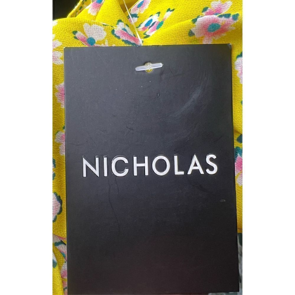 Nicholas Lydia Mini Dress In Yellow Floral NWT Size 2 - Picture 11 of 11